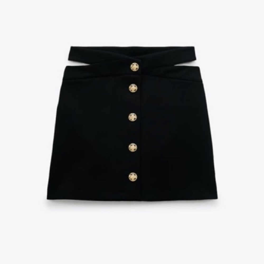 Zara limited edition cut out mini skirt